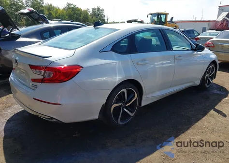 2022 Honda Accord Hybrid Sport из США, поврежденный, VIN 1HGCV3F22NA047655